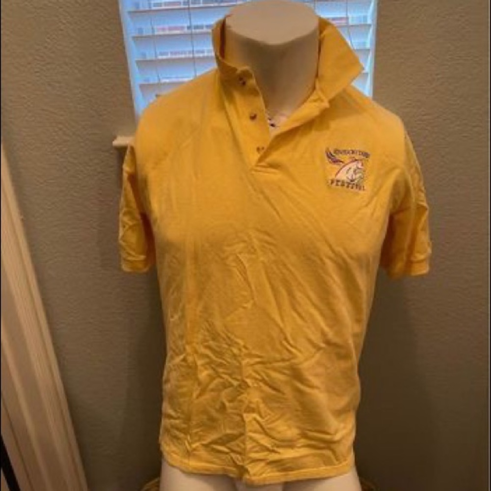 Kentucky Derby Embroidered Polo: Adult Large: 90’s PIQUE cotton: 3 Button Collar